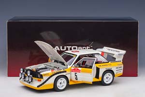 AUDI QUATTRO S1 #5 RALLY SAN REMO WINNER W.ROHRL/C.GEISTDORFER1985 WHITE/YELLOW — фото 16