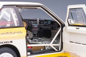 AUDI QUATTRO S1 #5 RALLY SAN REMO WINNER W.ROHRL/C.GEISTDORFER1985 WHITE/YELLOW — фото 4