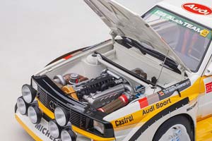 AUDI QUATTRO S1 #5 RALLY SAN REMO WINNER W.ROHRL/C.GEISTDORFER1985 WHITE/YELLOW — фото 5