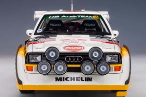 AUDI QUATTRO S1 #5 RALLY SAN REMO WINNER W.ROHRL/C.GEISTDORFER1985 WHITE/YELLOW — фото 8