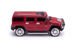 HUMMER H2 SUV С КЕНГУРИНОМ И ДИСКАМИ 2005 КРАСНЫЙ — фото 7