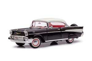 CHEVROLET BEL AIR HARDTOP 1957 ЧЕРНЫЙ С БЕЛЫМ