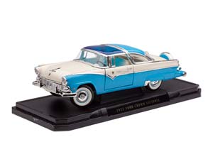 FORD CROWN VICTORIA FAIRLANE 1955 ГОЛУБОЙ С БЕЖЕВЫМ — фото 12