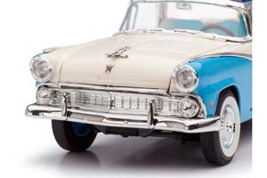 FORD CROWN VICTORIA FAIRLANE 1955 ГОЛУБОЙ С БЕЖЕВЫМ — фото 8