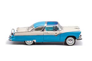 FORD CROWN VICTORIA FAIRLANE 1955 ГОЛУБОЙ С БЕЖЕВЫМ — фото 10