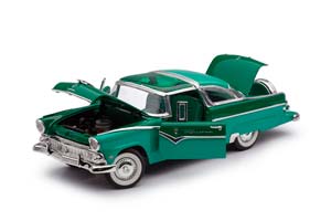 FORD CROWN VICTORIA FAIRLANE 1955 БИРЮЗОВЫЙ С ЗЕЛЕНЫМ — фото 3