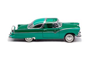FORD CROWN VICTORIA FAIRLANE 1955 БИРЮЗОВЫЙ С ЗЕЛЕНЫМ — фото 10