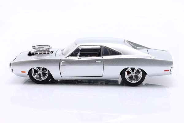DOM'S DODGE CHARGER R/T 1970 FILM FAST & FURIOUS (2001) SILVER JADA TOYS / ДОМ ДОДЖ ЧАРГЕР ФИЛМ ФАСТ ФУРИОУС СЕРЕБРИСТЫЙ ДЖАДА ТОЙС — фото 4