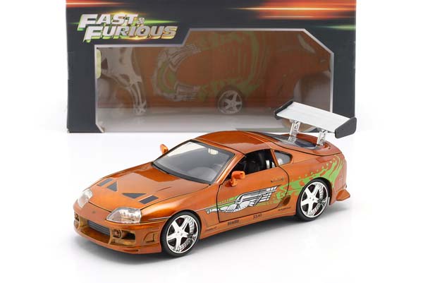 TOYOTA SUPRA METALLIC ORANGE JADA TOYS / ТОЙОТА СУПРА МЕТАЛЛИК ОРАНЖЕВЫЙ ДЖАДА ТОЙС — фото 3