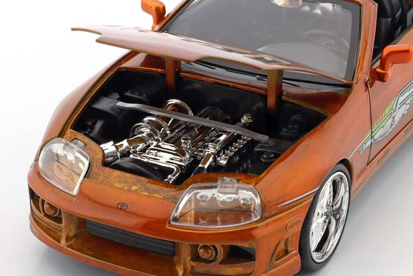 TOYOTA SUPRA METALLIC ORANGE JADA TOYS / ТОЙОТА СУПРА МЕТАЛЛИК ОРАНЖЕВЫЙ ДЖАДА ТОЙС — фото 7