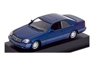 MERCEDES W140 600 SEC (C140) 1992 DARK-BLUE METALLIC