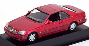 MERCEDES W140 600 SEC (C140) 1992 RED METALLIC
