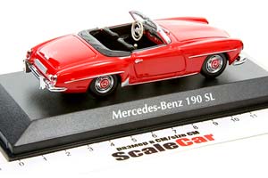 MERCEDES W121 SL190 1955 DARK RED — фото 2