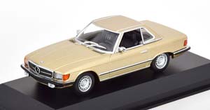 MERCEDES 350 SL R107 WITH HARDTOP 1974 GOLDEN