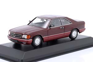 MERCEDES W126 560 SEC C126 1986 RED METALLIC