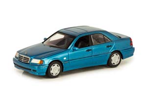 MERCEDES C-CLASS 1997 BLUE METALLIC / МЕРСЕДЕС Ц-КЛАСС СИНИЙ