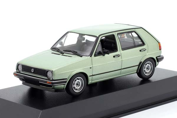 VOLKSWAGEN GOLF II YEAR 1985 SILVER-GREEN METALLIC / ФОЛЬКСВАГЕН ГОЛЬФ 2 СИЛВЕР-ГРИН МЕТАЛЛИК СЕРЕБРИСТЫЙ