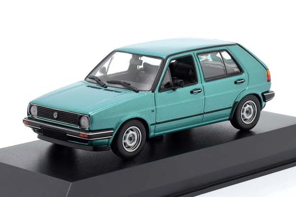 VOLKSWAGEN GOLF II YEAR 1985 TURQUOISE METALLIC / ФОЛЬКСВАГЕН ГОЛЬФ 2 БИРЮЗОВЫЙ МЕТАЛЛИК