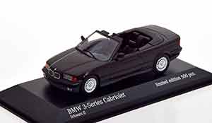 КОЛЛЕКЦИОННАЯ МОДЕЛЬ BMW E36 3ER CONVERTIBLE 1993 BLACK / БМВ 3-Я СЕРИЯ ЧЕРНАЯ