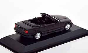 BMW E36 3ER CONVERTIBLE 1993 BLACK / БМВ 3-Я СЕРИЯ ЧЕРНАЯ — фото 2