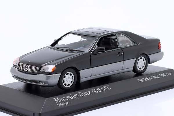 MERCEDES 600 SEC C140 COUPE 1992 BLACK