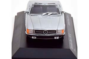 MERCEDES W107 350 SL R107 CONVERTIBLE 1974 SILVER (LIMITED EDITION 500 PCS) / МЕРСЕДЕС 350 СЕРЕБРИСТЫЙ — фото 3