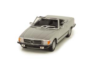 MERCEDES W107 350 SL R107 CONVERTIBLE 1974 SILVER (LIMITED EDITION 500 PCS) / МЕРСЕДЕС 350 СЕРЕБРИСТЫЙ — фото 8