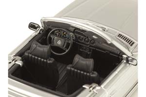 MERCEDES W107 350 SL R107 CONVERTIBLE 1974 SILVER (LIMITED EDITION 500 PCS) / МЕРСЕДЕС 350 СЕРЕБРИСТЫЙ — фото 11