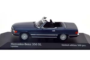 MERCEDES W107 350 SL R107 CONVERTIBLE 1974 BLUE METALLIC (LIMITED EDITION 500 PCS) / МЕРСЕДЕС 350 СИНИЙ — фото 3