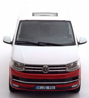 VW MULTIVAN T6 GENERATION SIX 2017 RED WHITE — фото 3