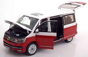 VW MULTIVAN T6 GENERATION SIX 2017 RED WHITE — фото 6