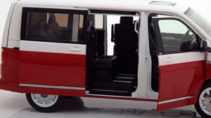 VW MULTIVAN T6 GENERATION SIX 2017 RED WHITE — фото 10