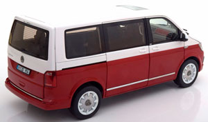 VW MULTIVAN T6 GENERATION SIX 2017 RED WHITE — фото 2