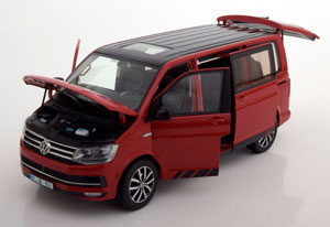 VW MULTIVAN T6 EDITION 30 2015 RED BLACK — фото 3