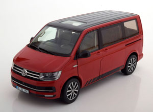 VW MULTIVAN T6 EDITION 30 2015 RED BLACK — фото 1
