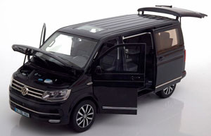 VW MULTIVAN T6 HIGHLINE 2016 BLACK METALLIC — фото 5