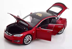 TESLA MODEL S P100D 2016 REDMETALLIC — фото 3