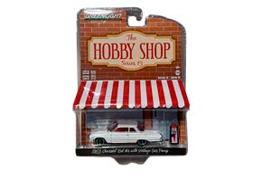 CHEVROLET BEL AIR С БЕНЗОКОЛОНКОЙ 1963 WHITE (GREENLIGHT!!!)