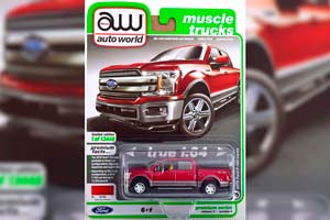 FORD F-150 LARIAT (2019), RED METALLIC (ДЛИНА МОДЕЛИ 6-10 СМ)