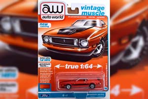 FORD MUSTANG MACH 1 (1973), COPPER-METALLIC BLACK (ДЛИНА МОДЕЛИ 6-10 СМ) — фото 1