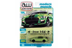 SHELBY GT-500 CARBON FIBER TRACK PACK (2020), GRABBER LIME (СВЕТЛО-ЗЕЛЕНЫЙ) (ДЛИНА МОДЕЛИ 6-10 СМ) — фото 1