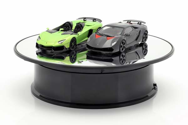 MIRROR TURNTABLE DIAMETER 20 CM FOR MODEL CARS IN SCALE / ЗЕРКАЛО ПОВОРОТНАЯ ВИТРИНА 20 ДЛЯ МОДЕЛЕЙ