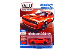 DODGE CHALLENGER R/T SCAT PACK (2019), RED BLACK (ДЛИНА МОДЕЛИ 6-10 СМ) — фото 1