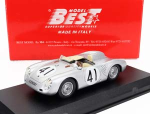 PORSCHE 550RS SPIDER TEAM PORSCHE K.G. N41 12H SEBRING 1958 HARRY SCHELL - WOLFANG SEIDEL, SILVER