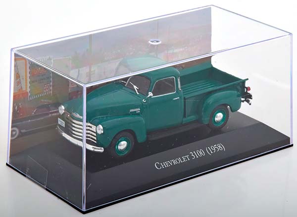 CHEVROLET 3100 PICKUP 1958 GREEN / ШЕВРОЛЕ ПИКУП ЗЕЛЕНЫЙ — фото 3