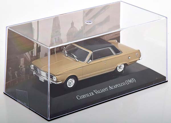CHRYSLER VALIANT ACAPULCO 1965 GOLD METALLIC / BLACK / ЧРЙСЛЕР ВАЛИАНТ АКАПУЛКО ЗОЛОТОЙ МЕТАЛЛИК ЧЕРНЫЙ — фото 3
