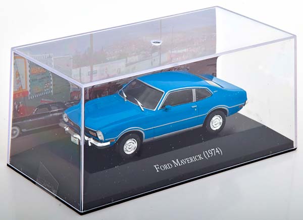 FORD MAVERICK 1974 BLUE / ФОРД МАВЕРИК СИНИЙ — фото 3