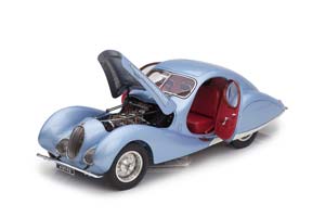 TALBOT-LAGO T150-SS 1937-39 СИНИЙ CONCOURS DELEGANCE ДИОРАМА С ФИГУРОЙ И ВИТРИНОЙ — фото 4