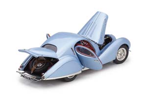 TALBOT-LAGO T150-SS 1937-39 СИНИЙ CONCOURS DELEGANCE ДИОРАМА С ФИГУРОЙ И ВИТРИНОЙ — фото 5