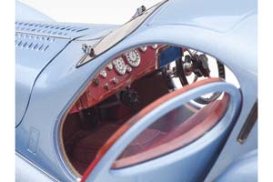 TALBOT-LAGO T150-SS 1937-39 СИНИЙ CONCOURS DELEGANCE ДИОРАМА С ФИГУРОЙ И ВИТРИНОЙ — фото 6